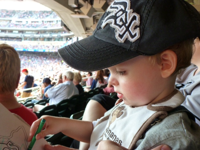 Ballgame? I thought this was the world's largest coloring festival.