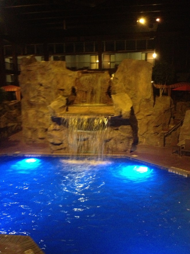 Seriously, a waterfall?