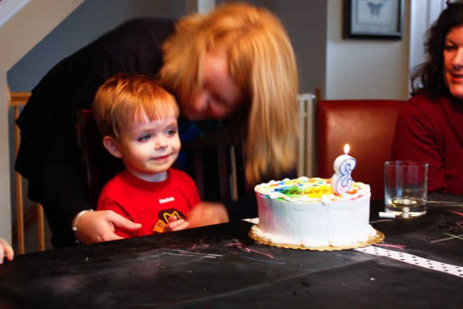 Oh. Blow it OUT. I thought said blow it UP. Whew.