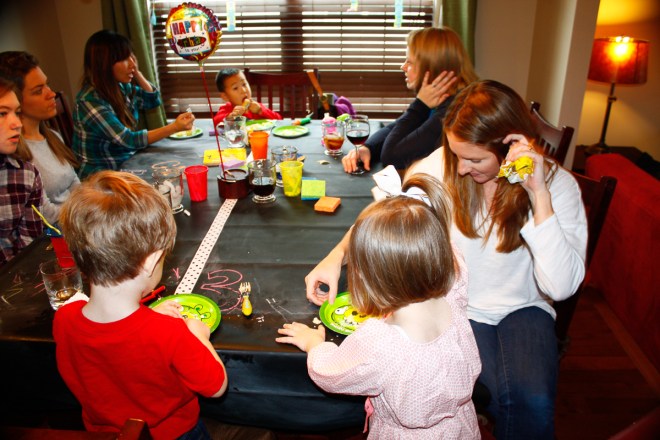 Wow. Lots of people in our new house.