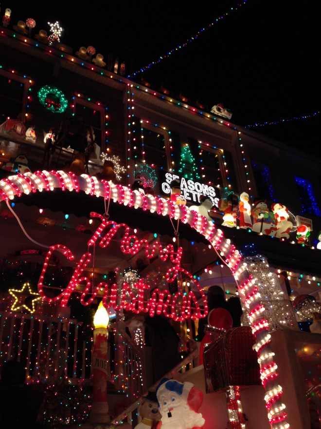 Christmas... lights... so... bright.