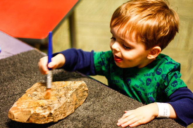 I'm painting this one to be a rock.