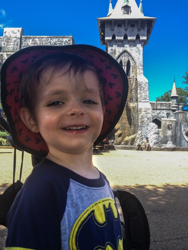 Too short to ride the scary rides... WINNING.