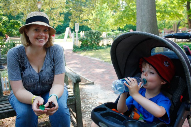 C'mon mommy! It's not THAT hot.