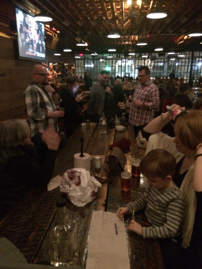 The family and friends...