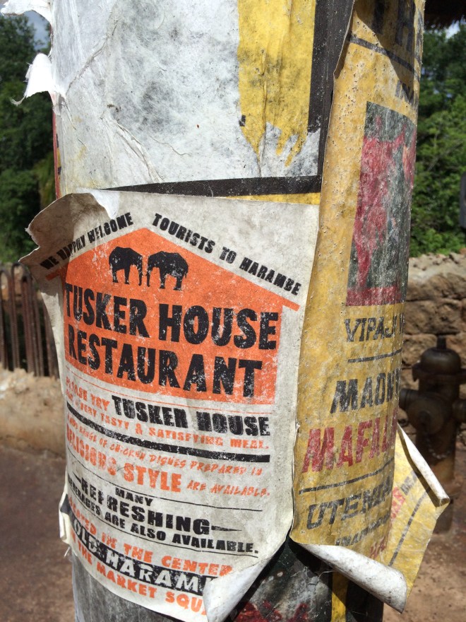 Tusker House, just like Africa.