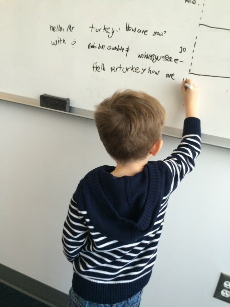 Look, let me write it down for you, dad.