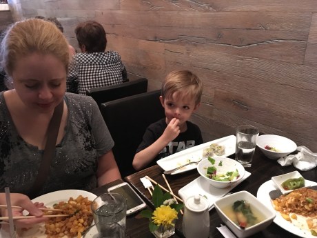 Sushi suits me. (Lunch with Aunt Amanita)