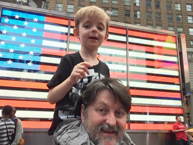 Our yearly... "in front of the TImes Square Recruiting Station" photo